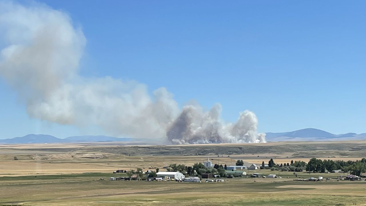 Fire SE of Great Falls - photo by Eden Martin