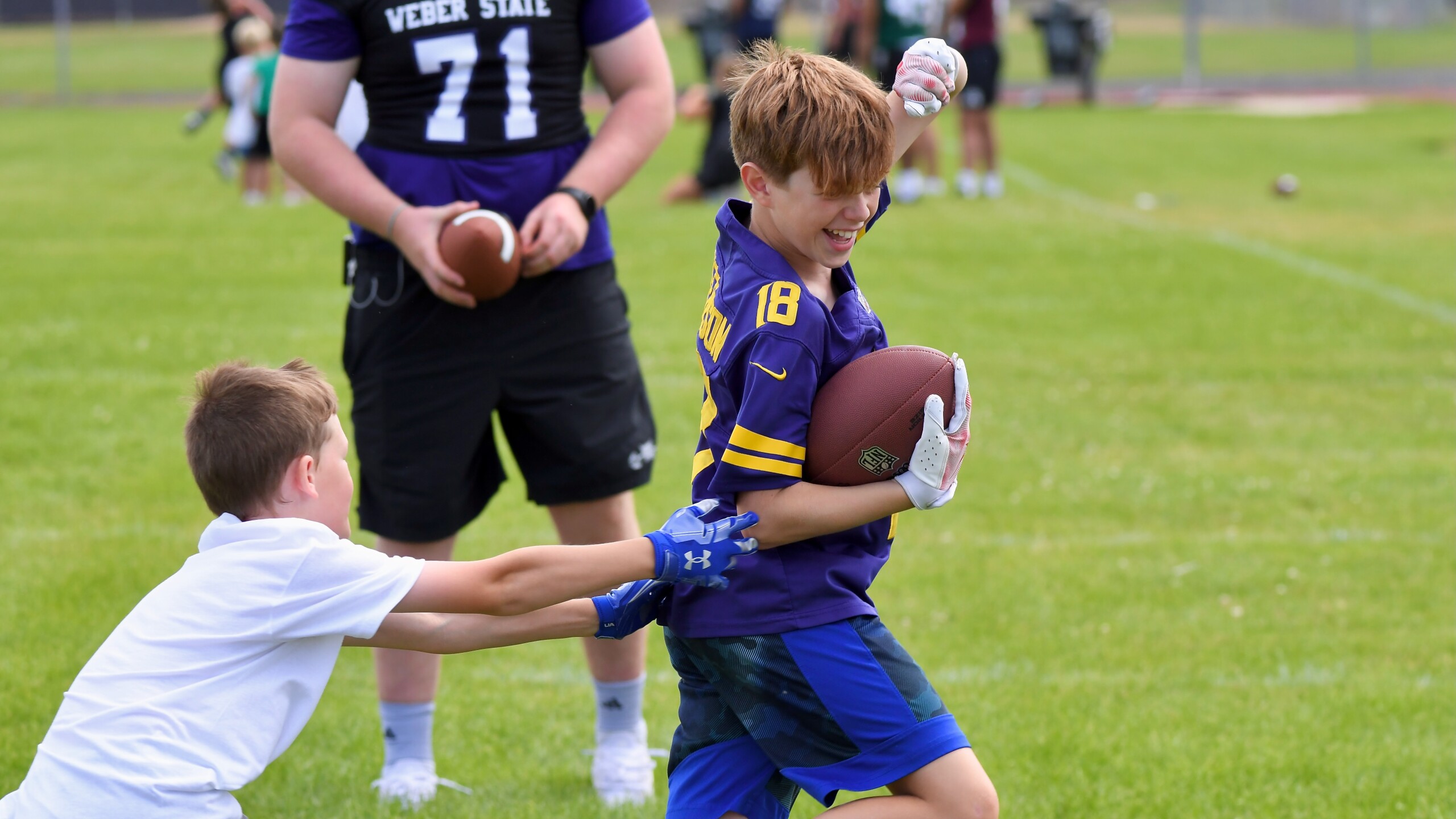 Big Sky Conference youth football clinic