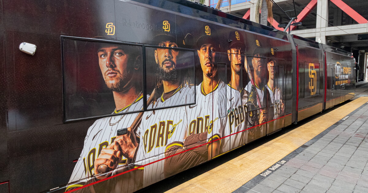 Padres Train MTS unveils Padres Trolley; encourages public to take transit to Petco Park