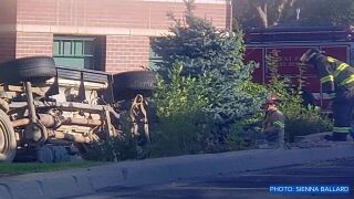 2 people injured in Great Falls rollover crash - August 17, 2022