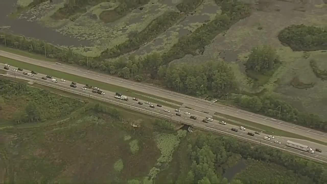 traffic backed up after crash on Northlake Boulevard