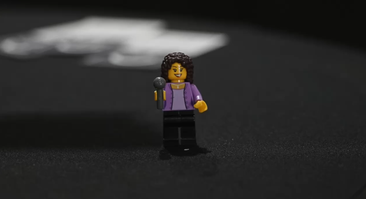 The Lego version of 23ABC Neighborhood News Reporter Avery Elowitt!