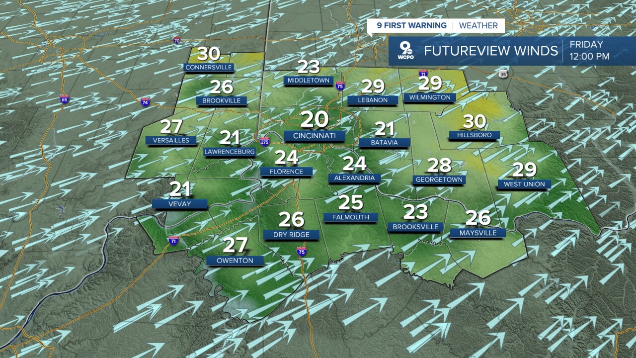 Breezy Friday forecast