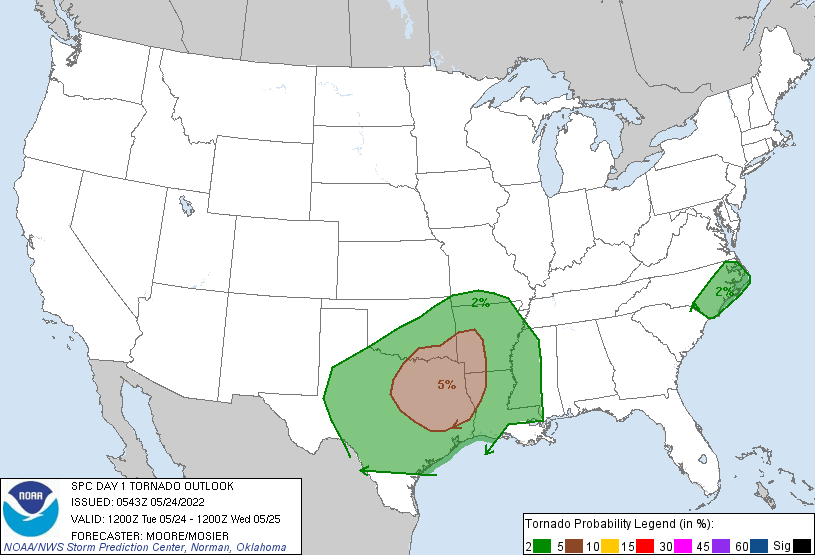 Tornado Outlook Today