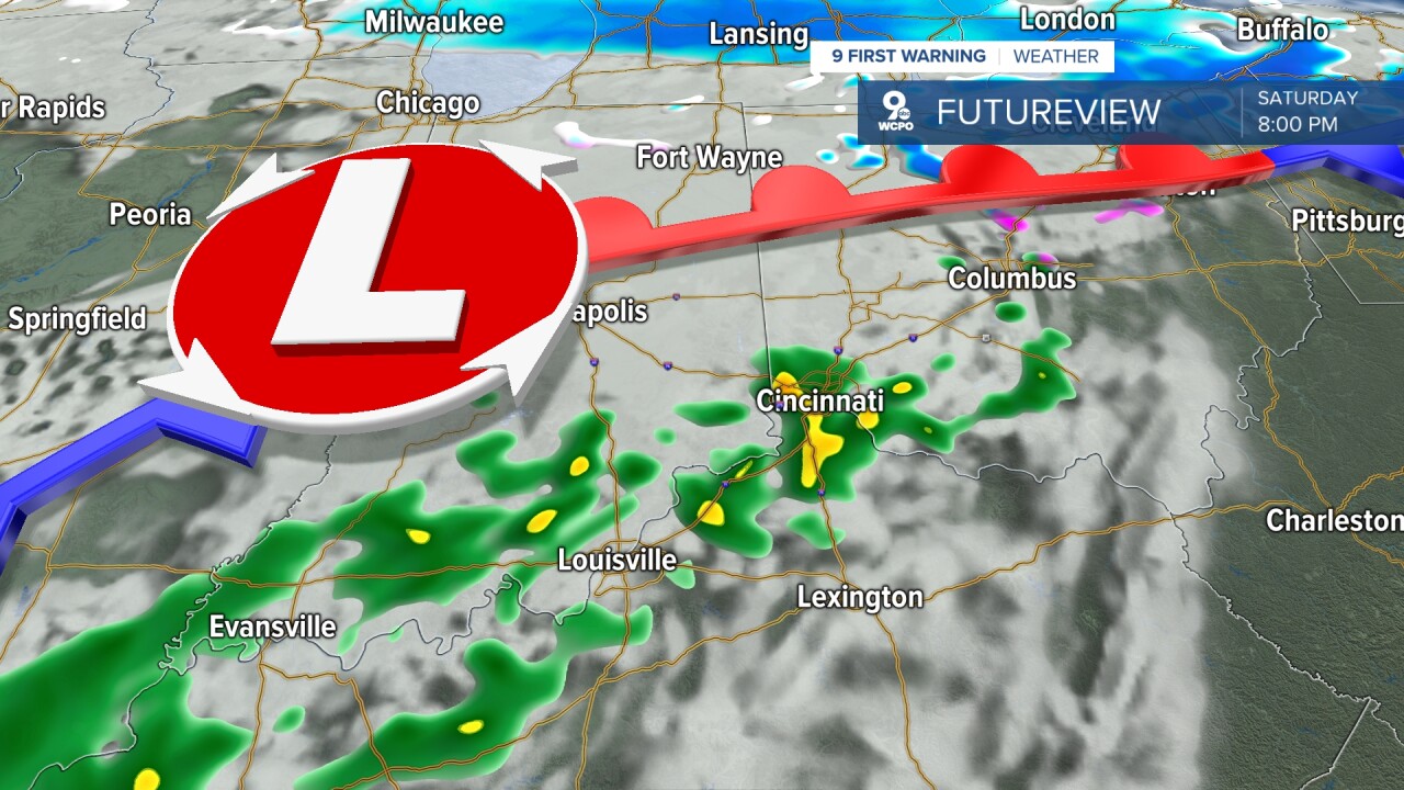 Saturday evening rain 