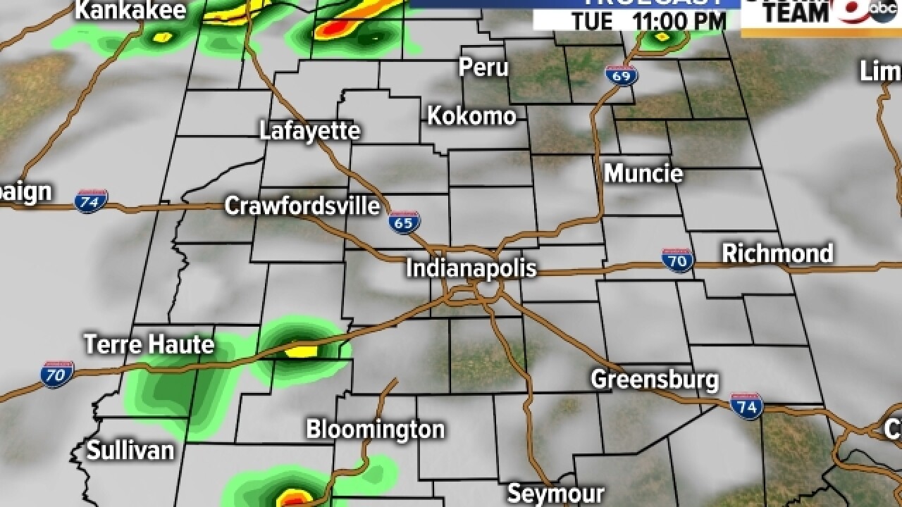 TIMELINE: Chance of strong storms overnight
