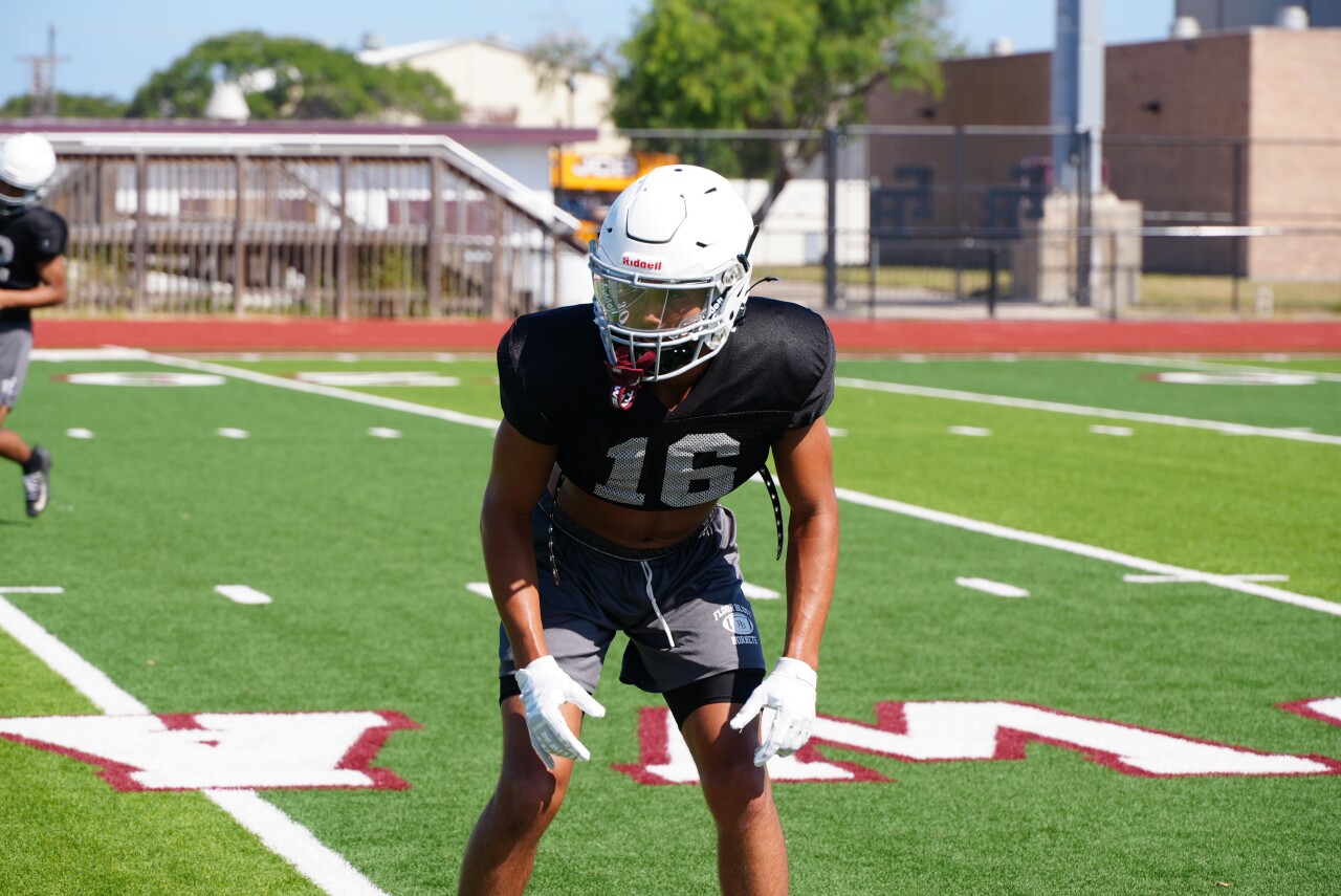 Flour Bluff's district preseason defensive MVP Raymond Aguilar.