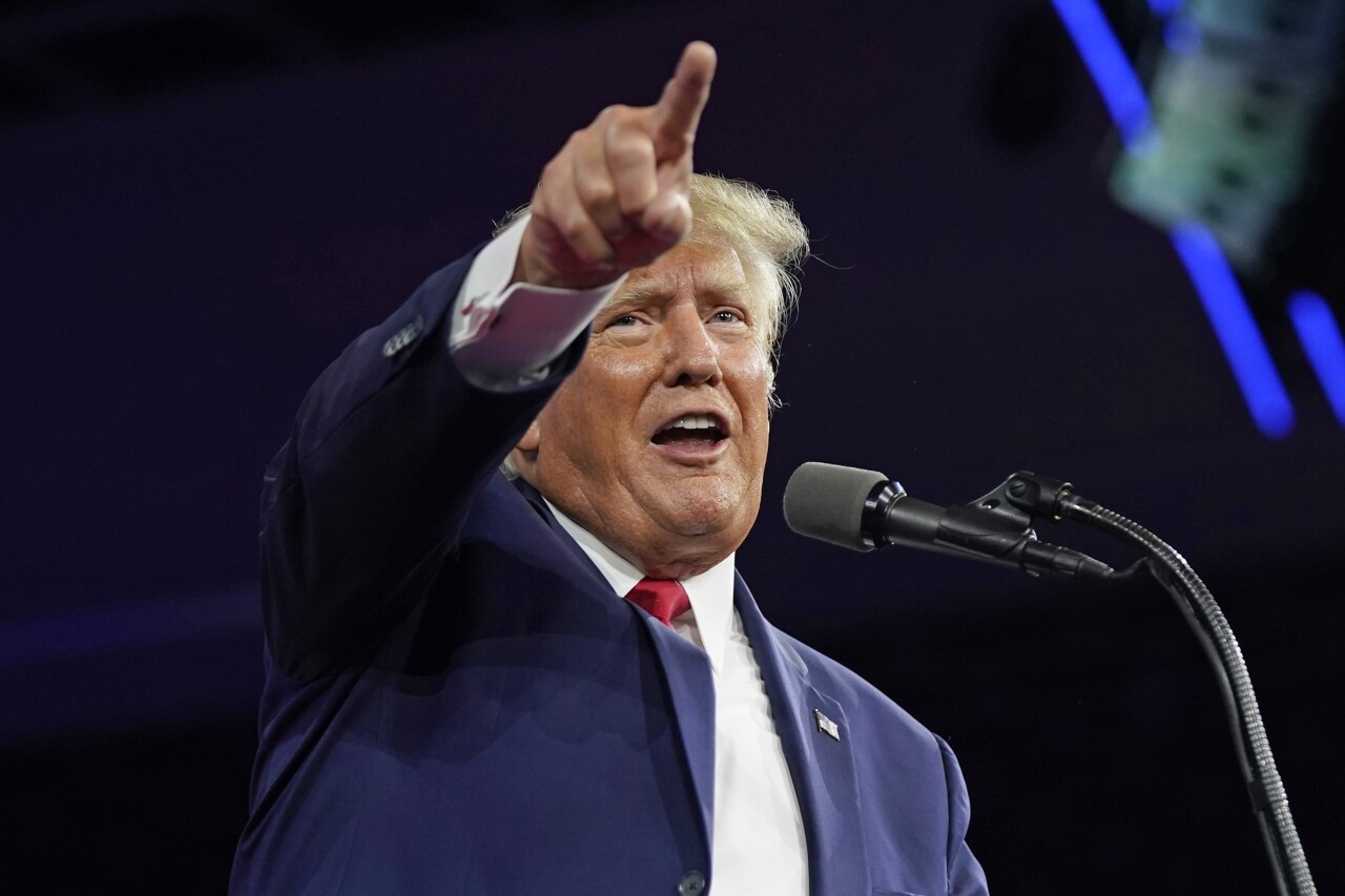 Former President Donald Trump at CPAC in Orlando, Feb. 26, 2022