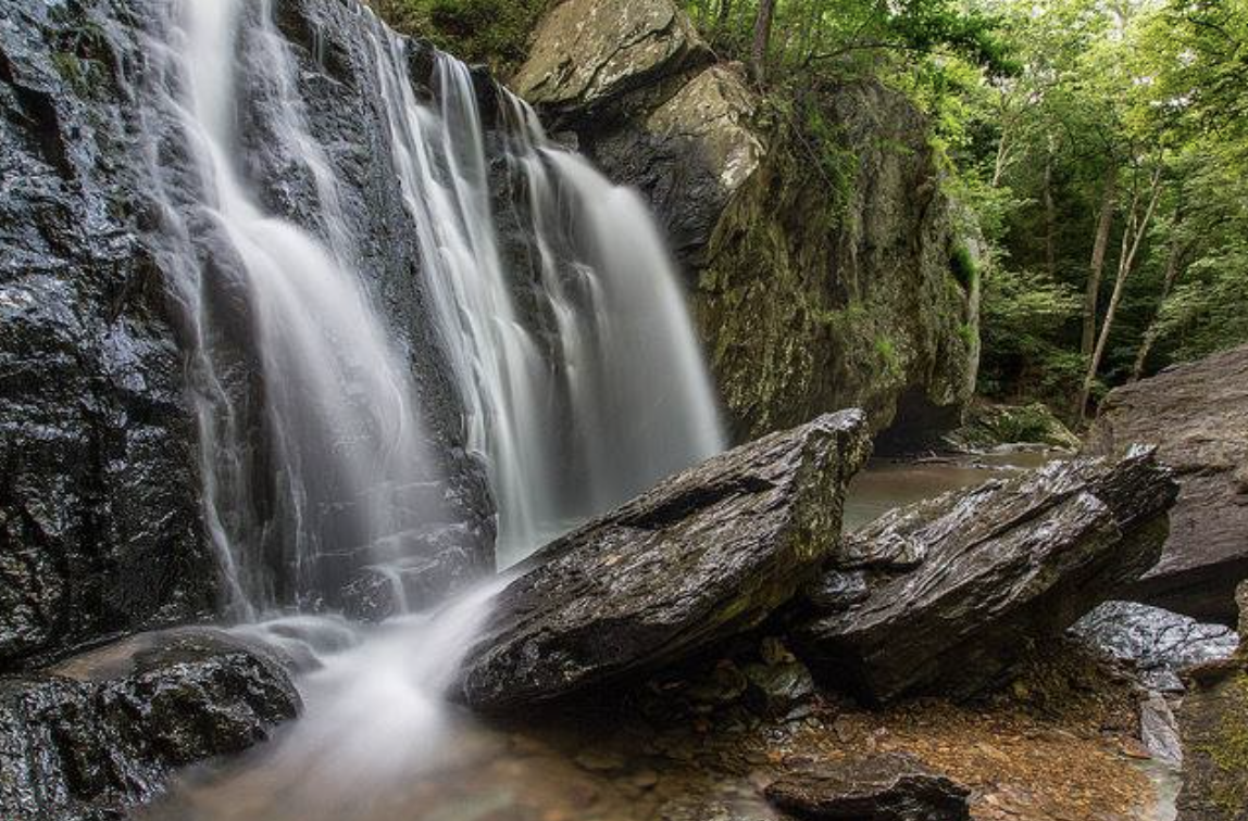 Kilgore Falls at the Falling Branch area of Rocks State Park in Harford County