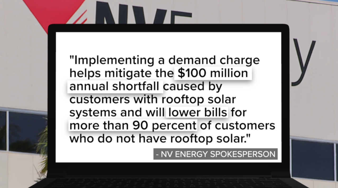 ‘First-of-its-kind’ NV Energy charge sparks outrage among Las Vegas solar owners