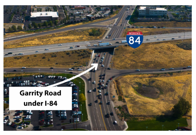 Lane closure on I-84