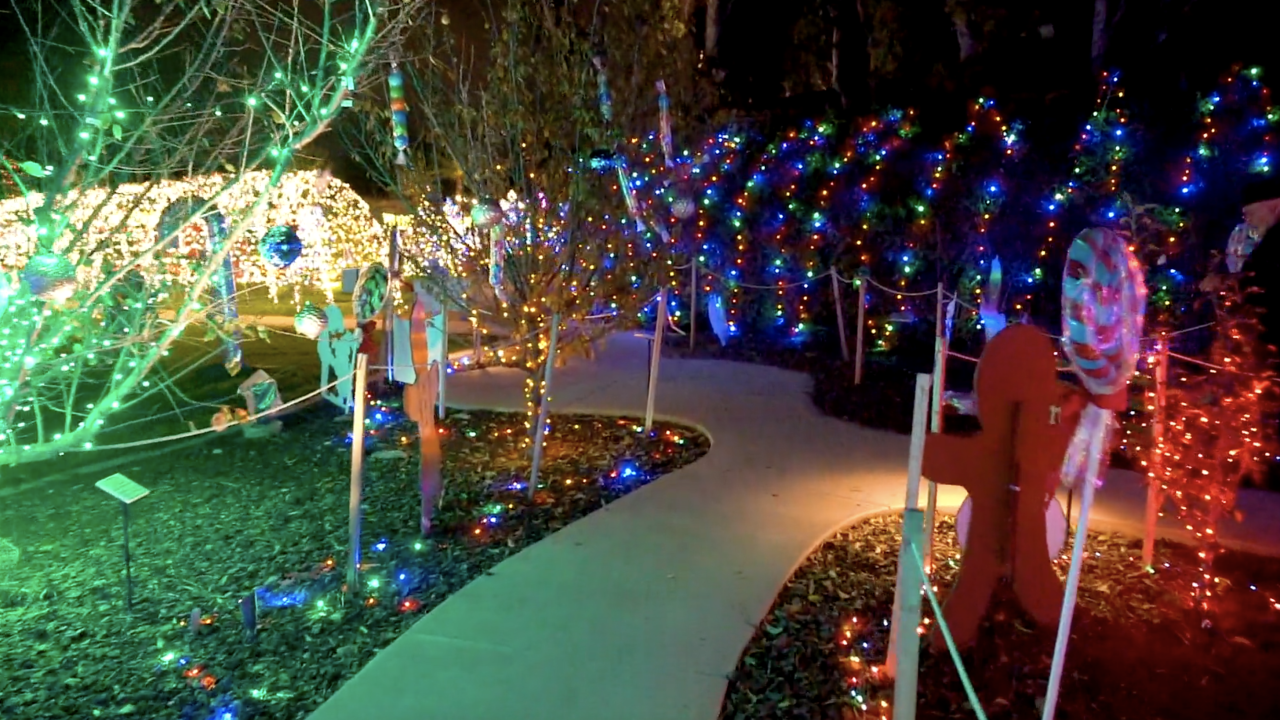 East San Diego County Neighborhood Celebrates Christmas With Drive Thru Lights Best Christmas Lights Drive Through