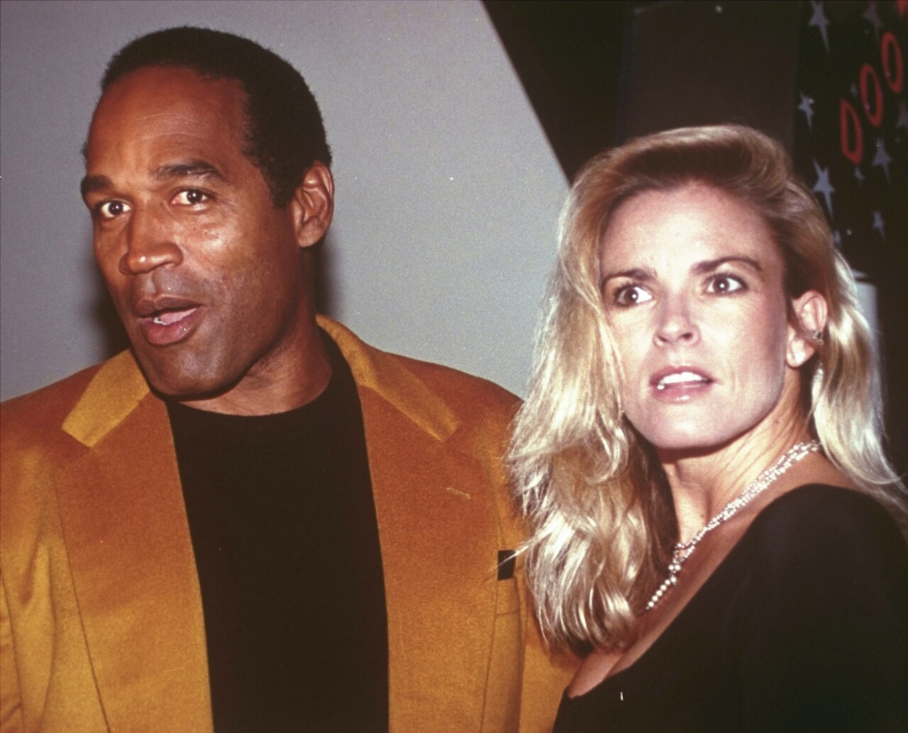 OJ Simpson and Nicole Brown Simpson on Oct. 19, 1993