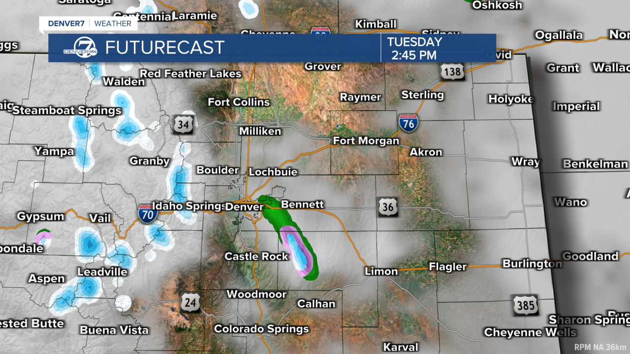 Tuesday afternoon mix possible