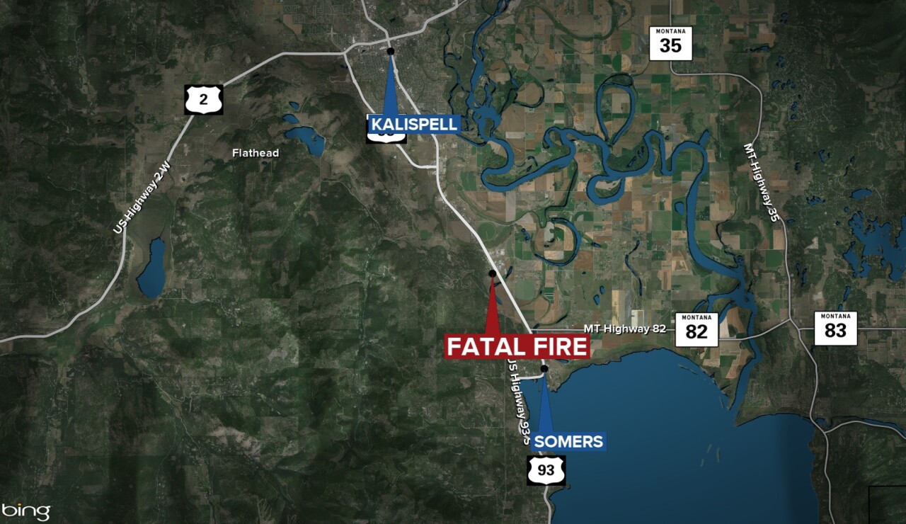 Fatal Kalispell Arson Fire Map