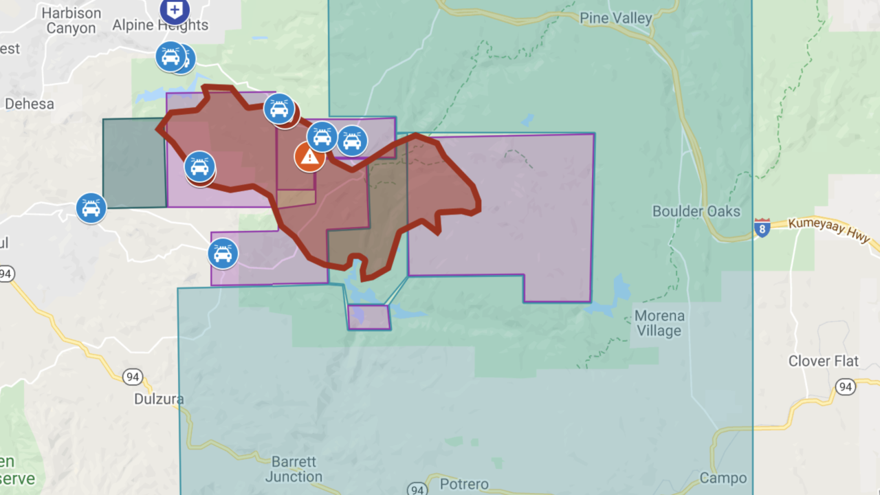 Fire Map: Wind driven Valley Fire explodes to several hundred acres