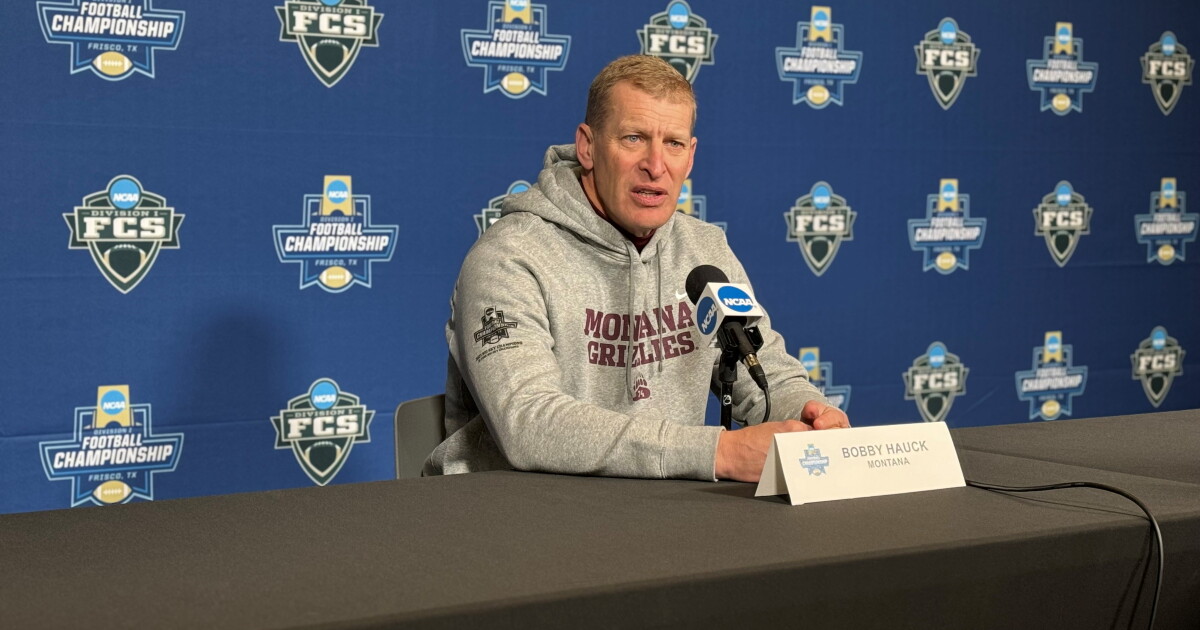 FCS championship press conference with Montana coach Bobby Hauck - Vimarsana News