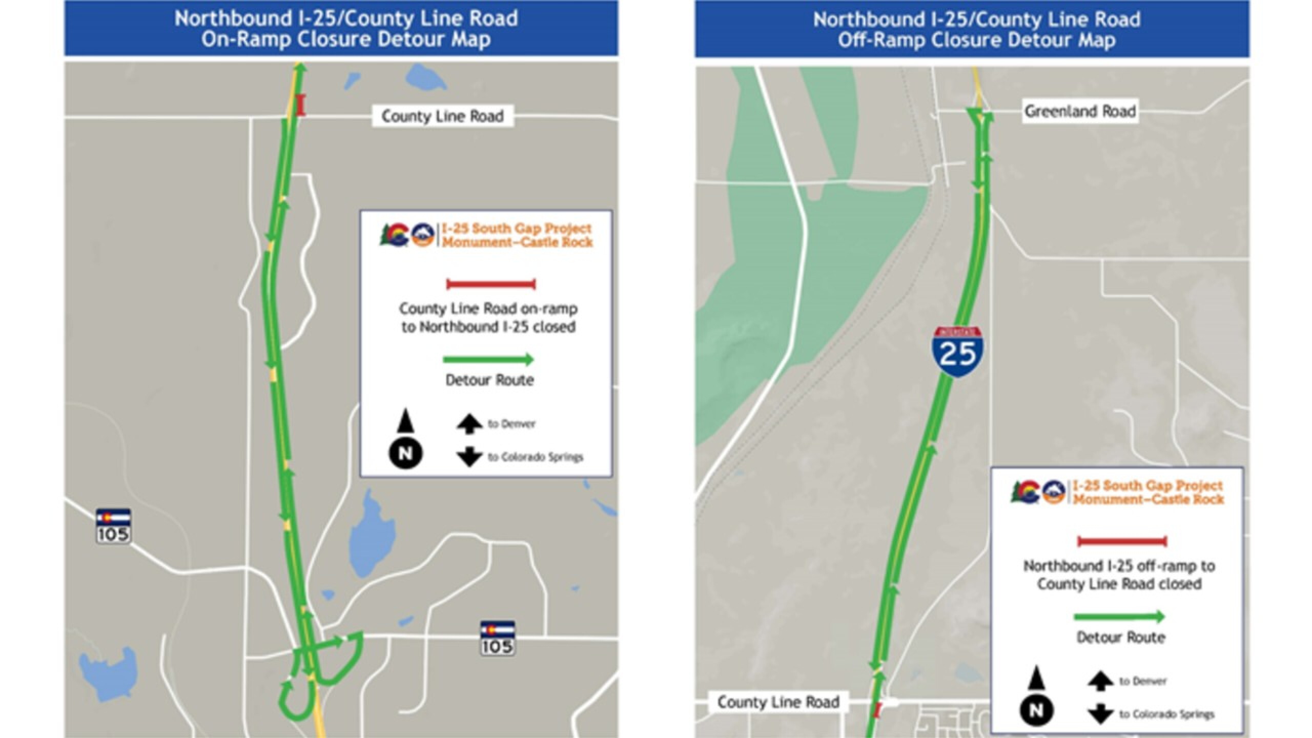 Northbound ramps closing for several weeks at County Line Road