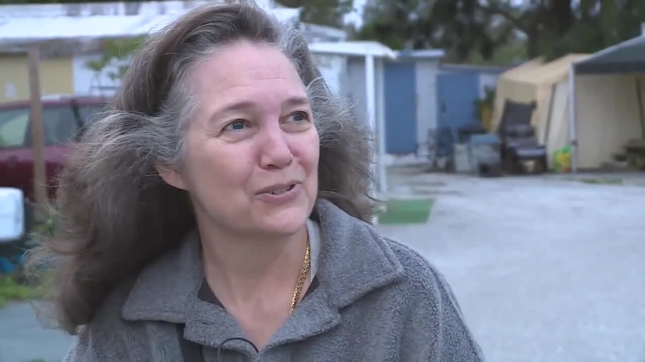 Pearl Brown is concerned almost every day about a fire at the mobile home park. Jan. 10, 2024