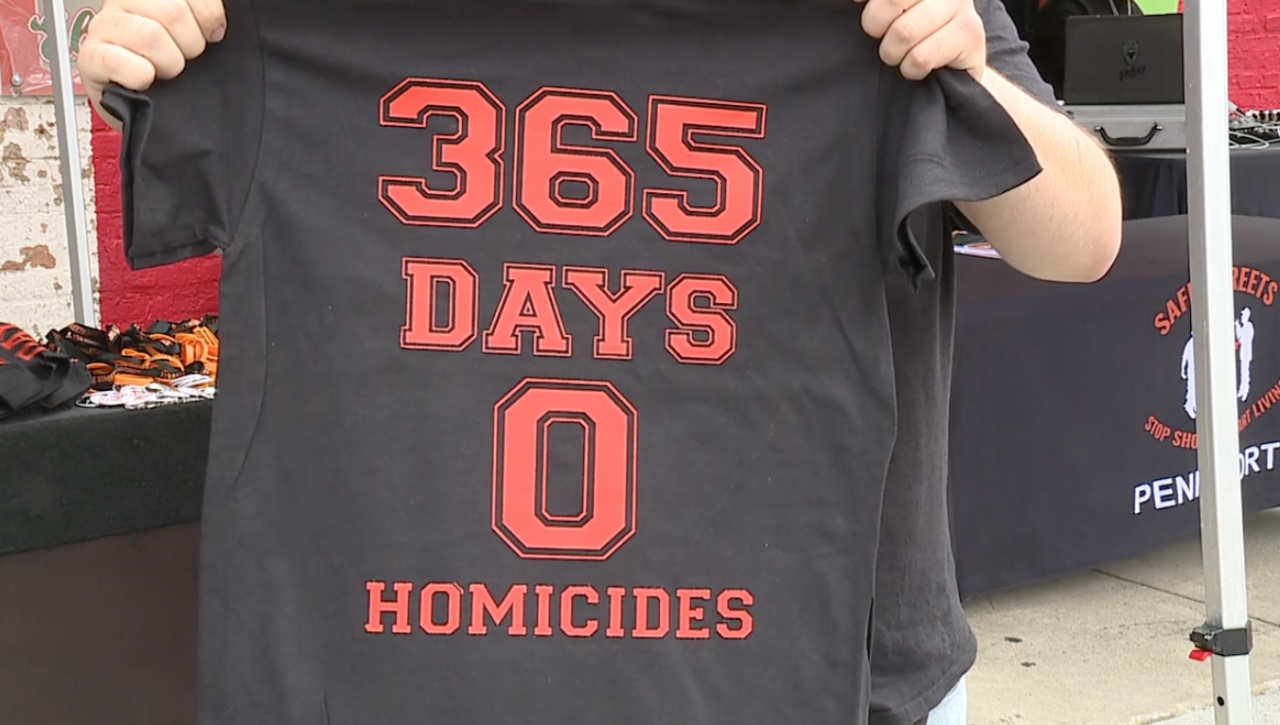 365 days, 0 homicides t-shirt