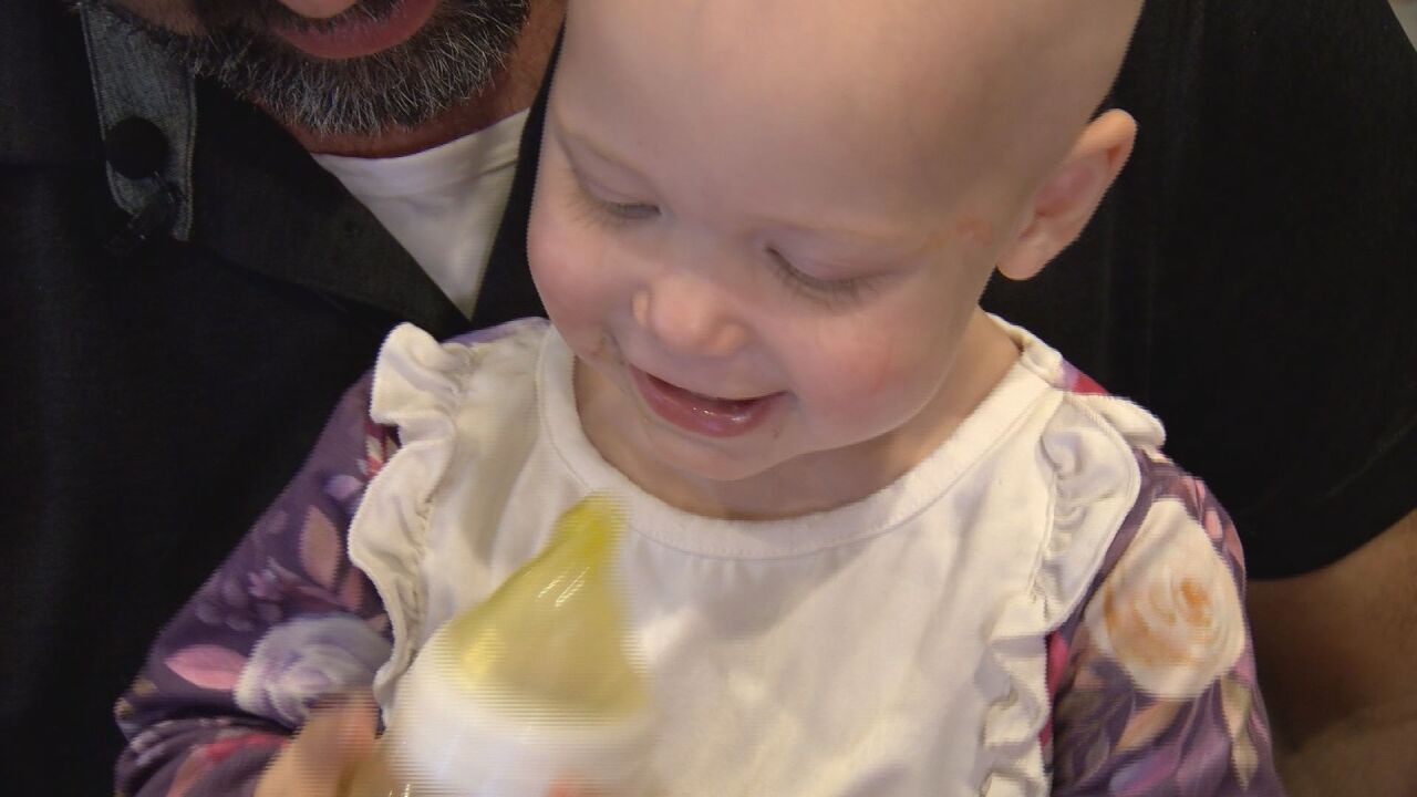 Capri Knies spending time with her family in between chemo treatments