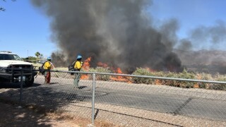 Mesquite wildfire