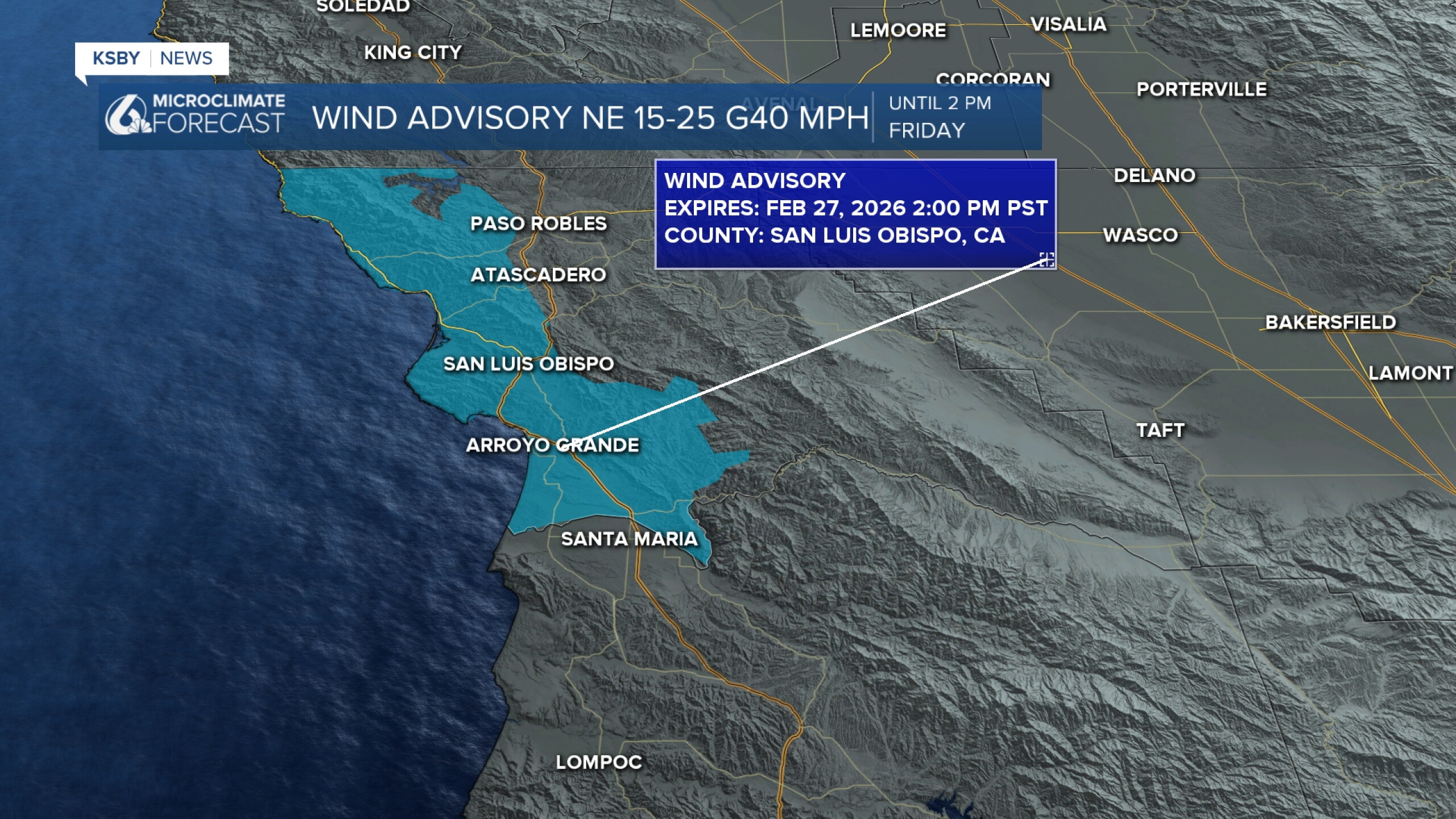 A warm gusty offshore northeast wind tonight into the first half of Friday
