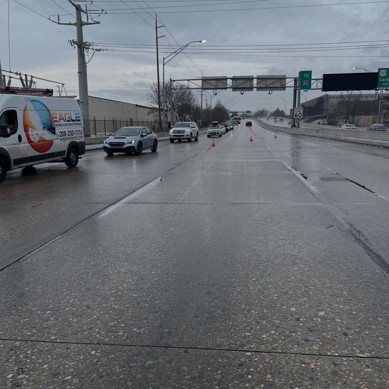Boise Connector closed to inbound traffic due to crashes