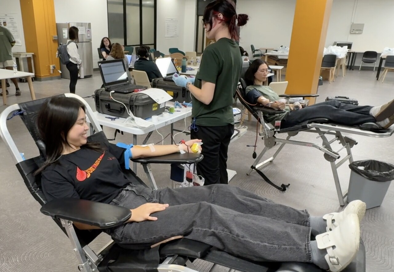 MSU Students Donating Blood