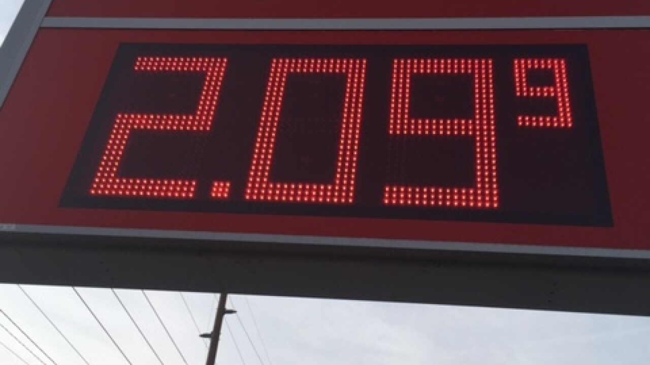 Indy gas prices now above $2 per gallon