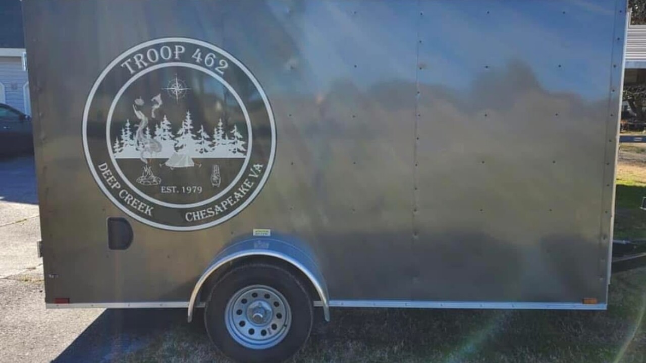 Chesapeake Boy Scout troop stolen trailer