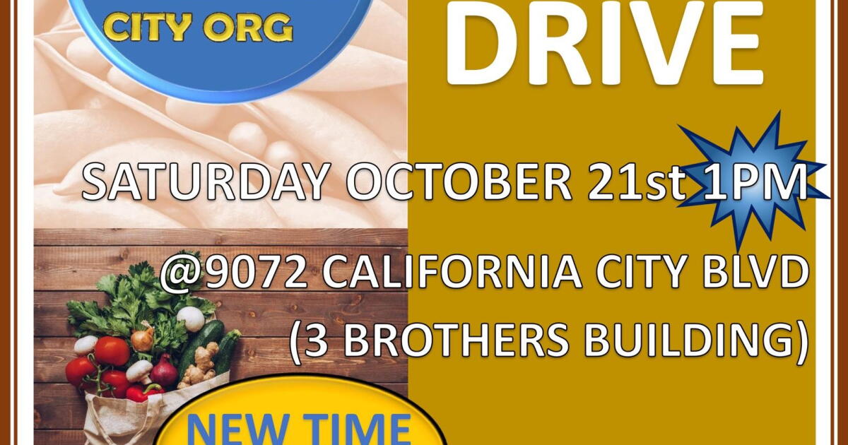 Non-profit starts new food drive in California City - Vimarsana News