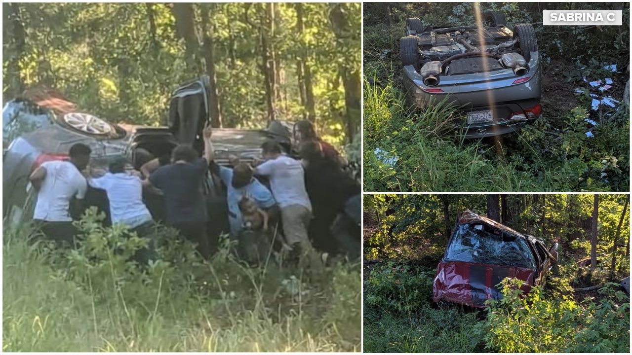 Interstate 85 Roll-Over Wreck