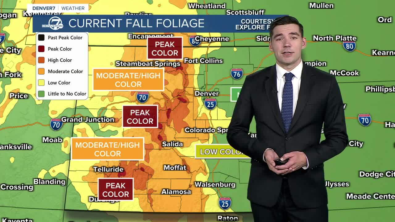 Fall colors are already near peak in some mountain areas.