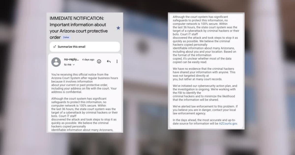 Court cyberattack leaves Arizona victim fearing for her family