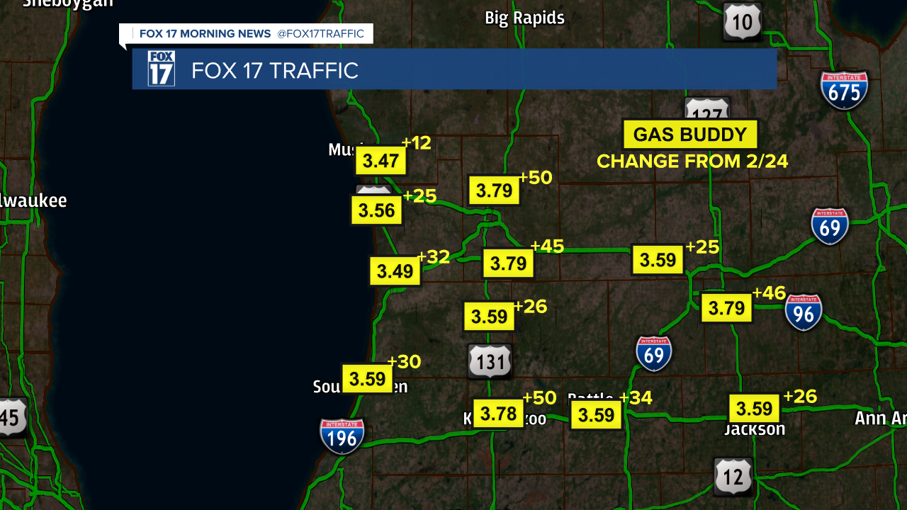 Map Gas Prices 03-02-22 6am