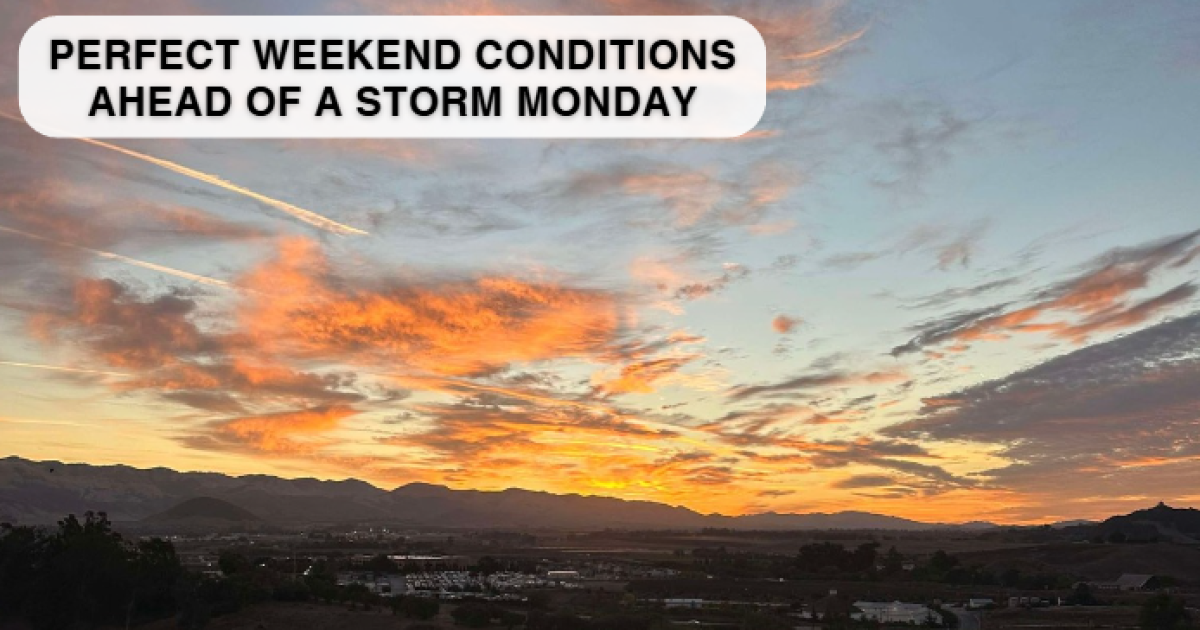 Wonderful fall weekend ahead but a storm will reach us by Monday