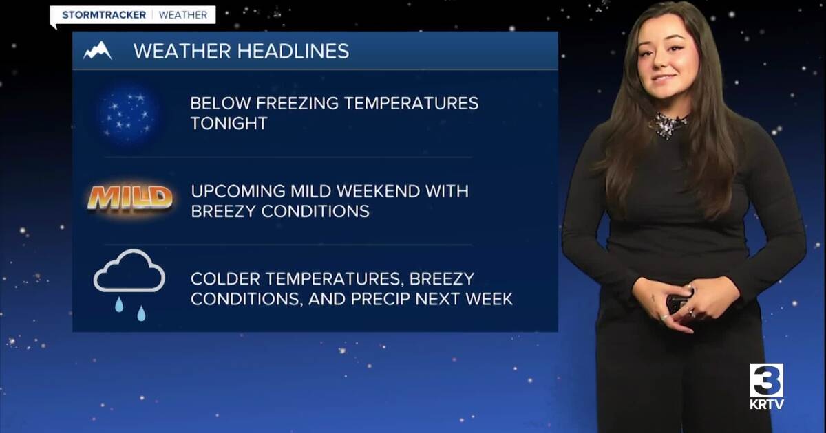 Belowfreezing temperatures overnight