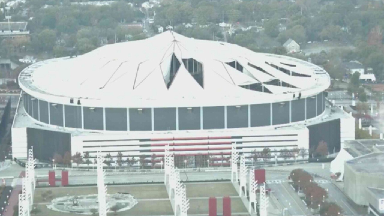 Georgia Dome Imploded In Downtown Atlanta