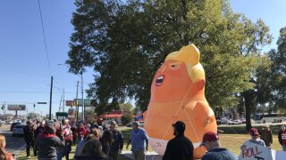 Trump baby balloon