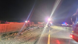 Crash involving cattle trailer closes I-76 east of Brush for several hours, some animals killed.jpg