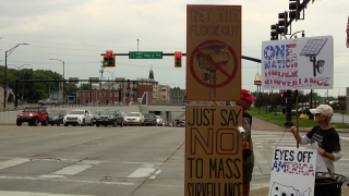 Flock protest in Cincinnati, Ohio