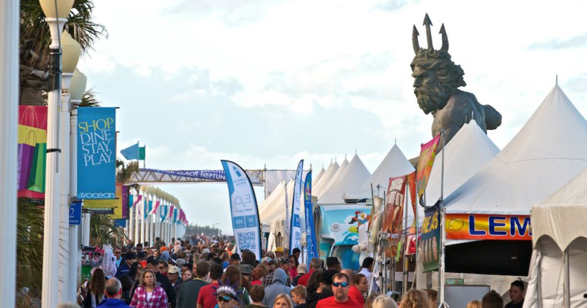 Sun Setting On 2021 Neptune Festival Virginia Beach Neptune Festival 2022 Map
