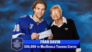 Tampa Bay Lightning Community Hero: Fran Davin