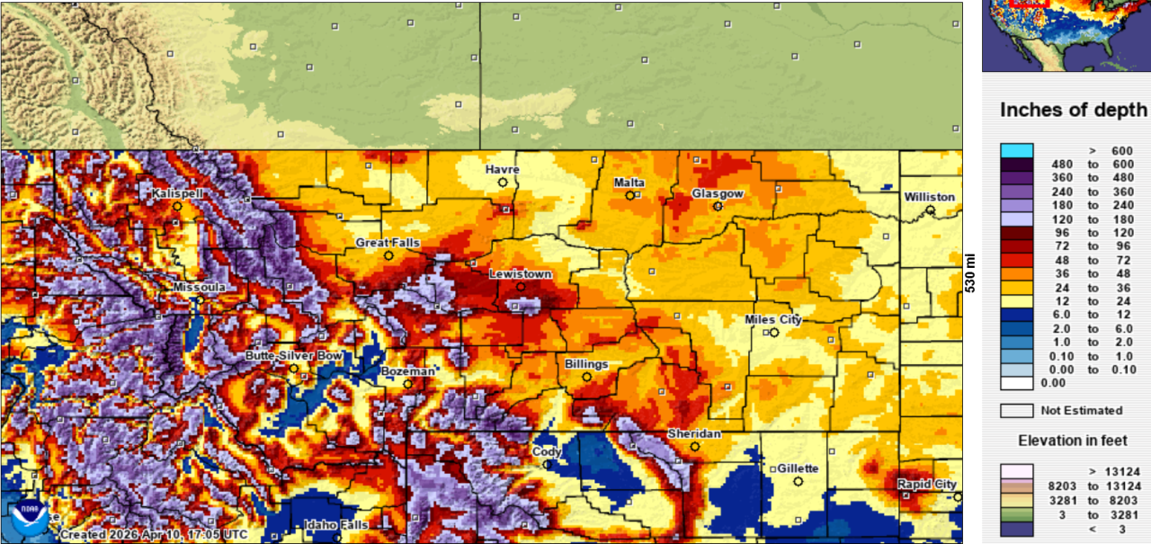 Total snowfall so far in this 2025-2026 snow season.
