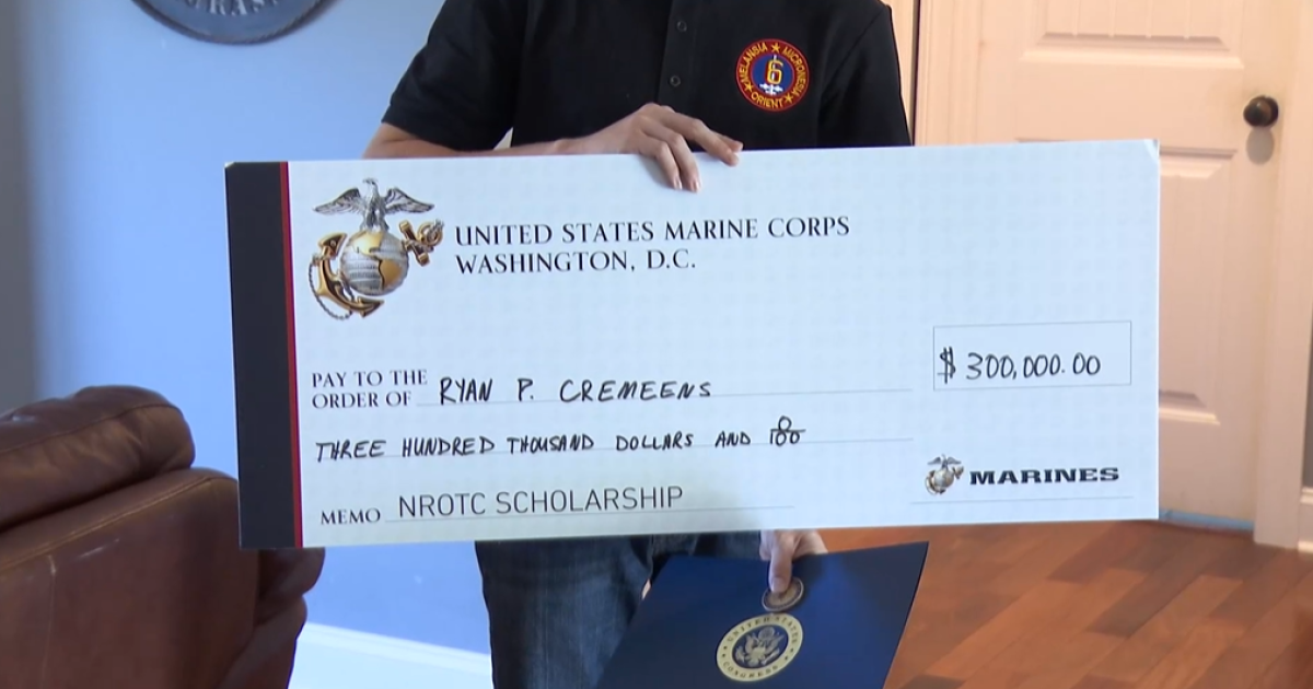 Kentucky cancer survivor Ryan Cremeens receives Marine ROTC scholarship