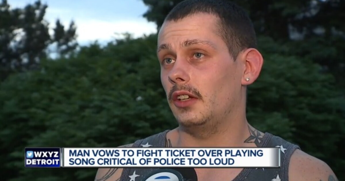 Utica Police Rapper Man gets ticket while playing anti-police song