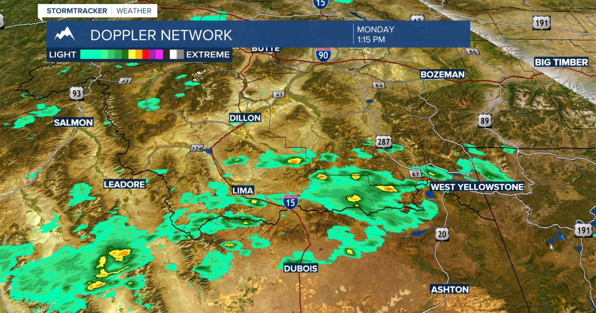 Thunderstorms Monday afternoon and turning much cooler by Thursday