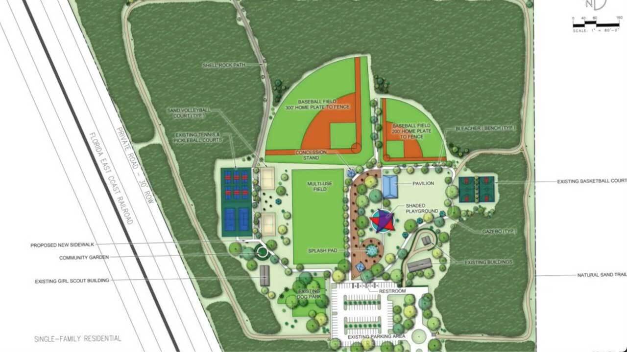 Rendering of improvements to Tequesta Park