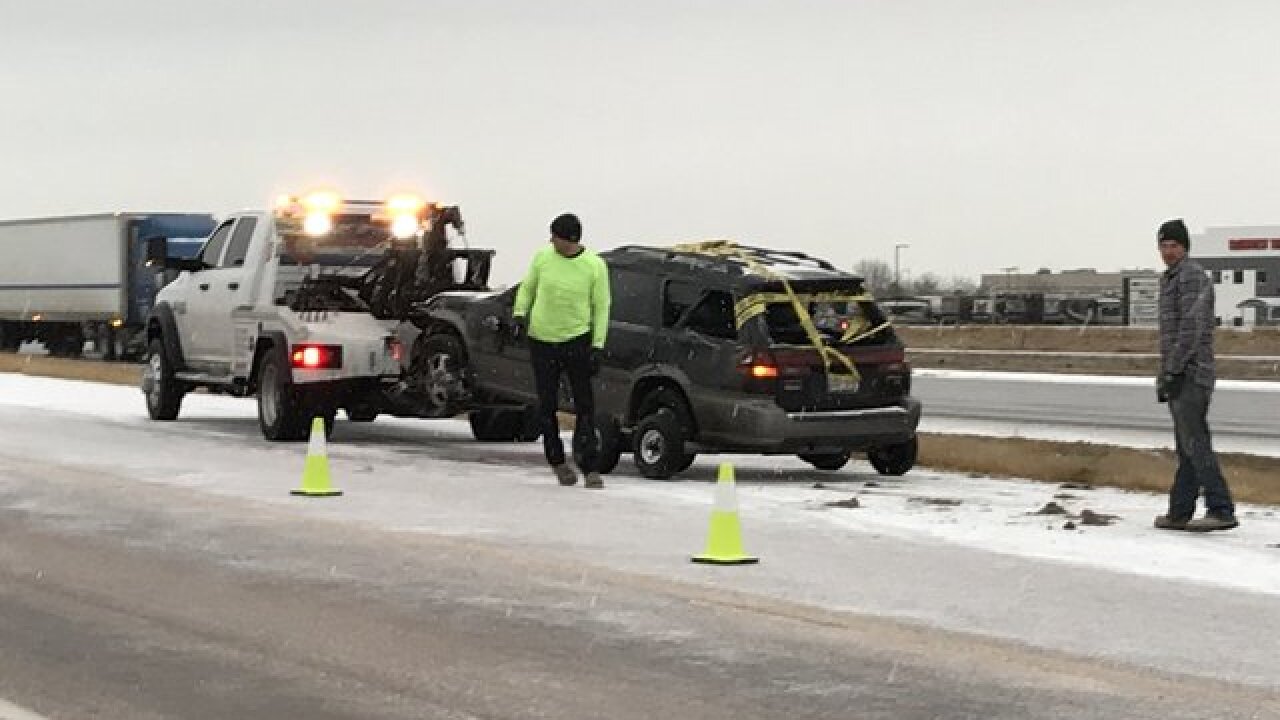 PHOTOS: Snow, freezing rain cause problems